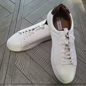 Steve Madden Sneaker P-Spruce Lace Up Casual Shoes White NEW